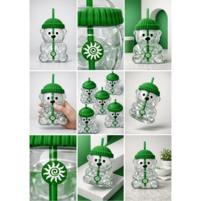 Bearista Plastik Soğuk İçecek Bardağı 