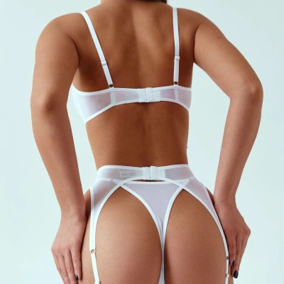 Beyaz Jartiyer Takım Beyaz