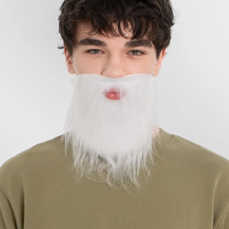 Beyaz Kırçıllı Takma Sakal Çocuk Yetişkin