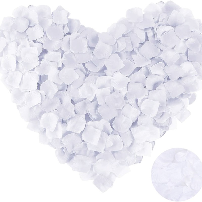 Beyaz Renk Gül Yaprağı - 1 Paket 100 Adet