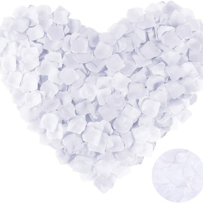 Beyaz Renk Gül Yaprağı - 5 Paket 500 Adet