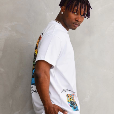 Bisiklet Yaka Baskılı Oversize T-Shirt - Beyaz -