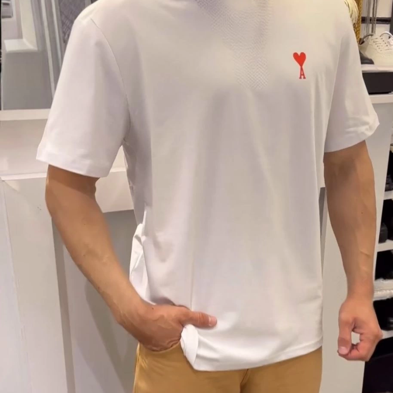 Bisiklet Yaka Baskılı Oversize T-Shirt - Beyaz -