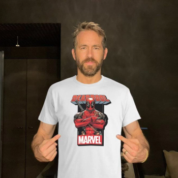 Bisiklet Yaka Baskılı Oversize T-Shirt - Beyaz -