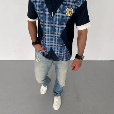 Bisiklet Yaka Baskılı Oversize T-Shirt - Siyah -