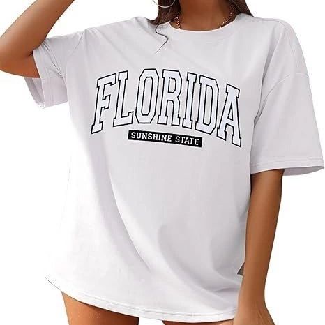 Bisiklet Yaka Baskılı T-shirt - Beyaz -