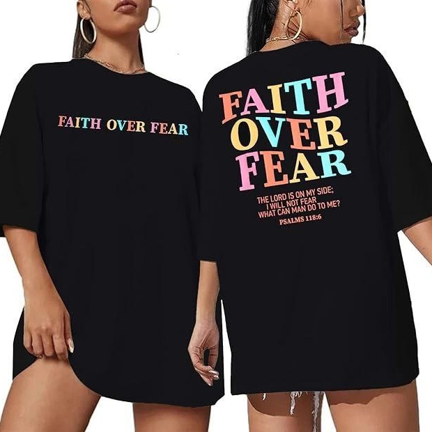 Bisiklet Yaka Baskılı T-shirt - Siyah -