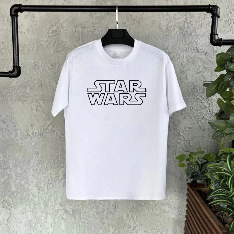 Bisiklet Yaka Kısa Kol Baskılı Çocuk T-Shirt - Beyaz