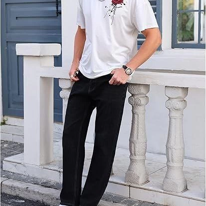 Bisiklet Yaka Kısa Kol Baskılı T-shirt - Beyaz -