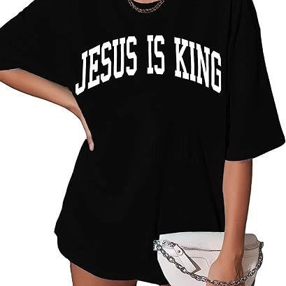 Bisiklet Yaka Kısa Kol Baskılı T-shirt - Siyah -