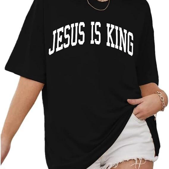 Bisiklet Yaka Kısa Kol Baskılı T-shirt - Siyah -