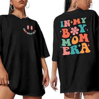 Bisiklet Yaka Kısa Kol Baskılı T-shirt - Siyah -