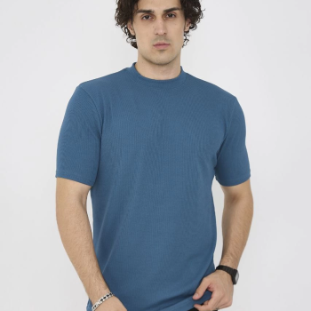 Bisiklet Yaka Slim fit T-Shirt- Turkuaz