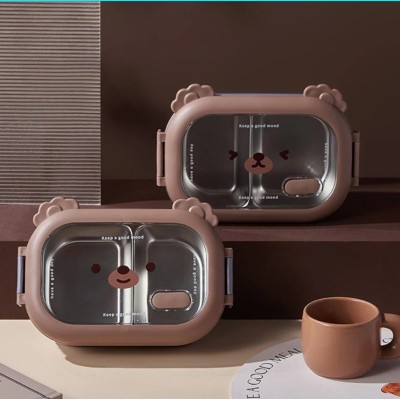 Bölmeli Paslanmaz Çelik Yemek Kutusu