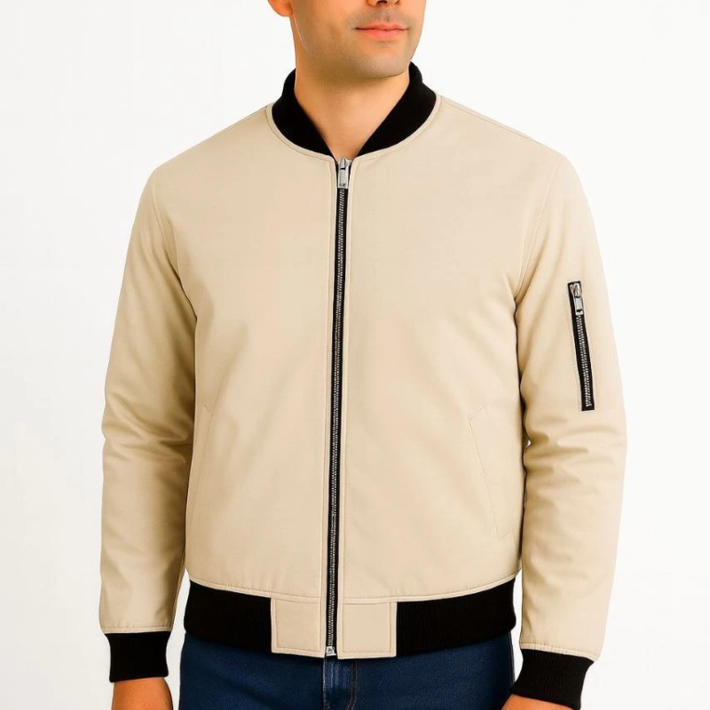 Bomber Mont Ceket - Bej -