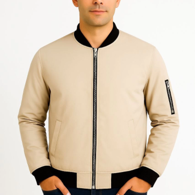 Bomber Mont Ceket - Bej -