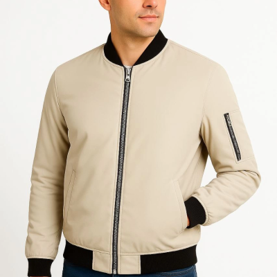 Bomber Mont Ceket - Bej -