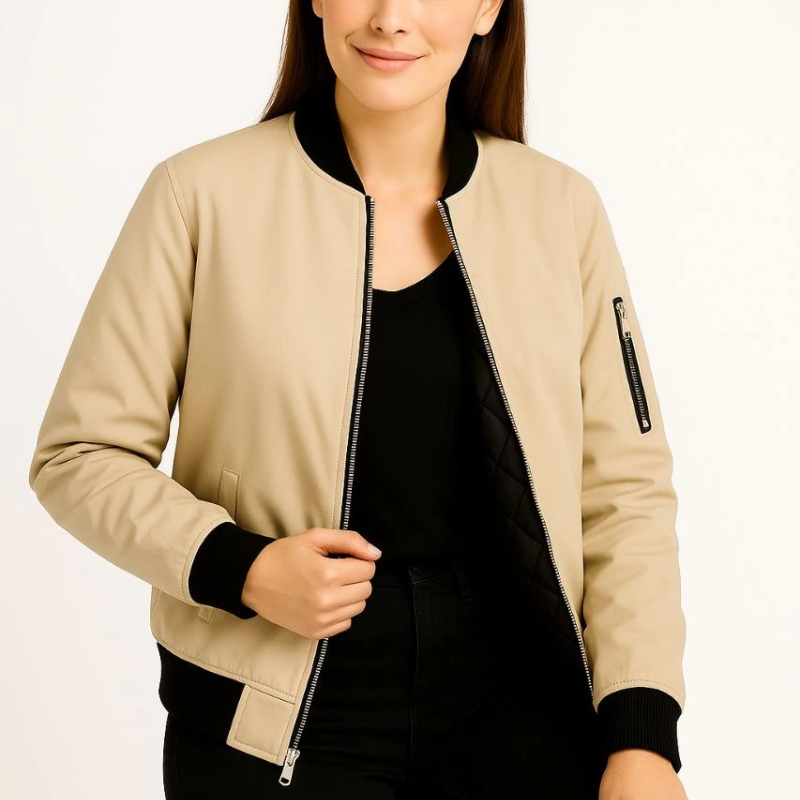 Bomber Mont Ceket - bej -