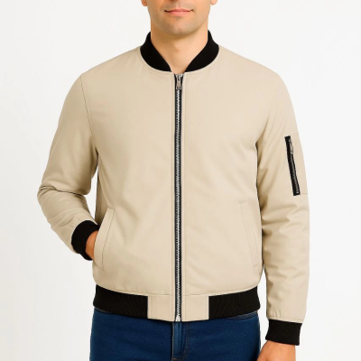 Bomber Mont Ceket - Bej -