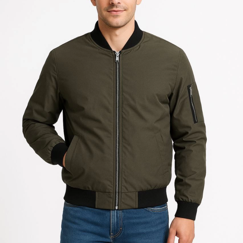 Bomber Mont Ceket - Haki -