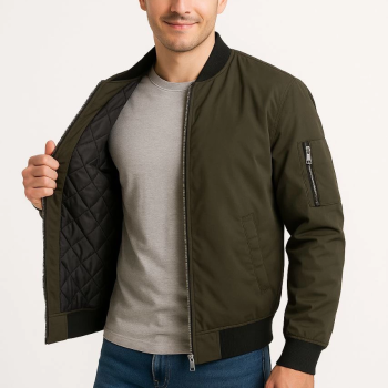 Bomber Mont Ceket - Haki -