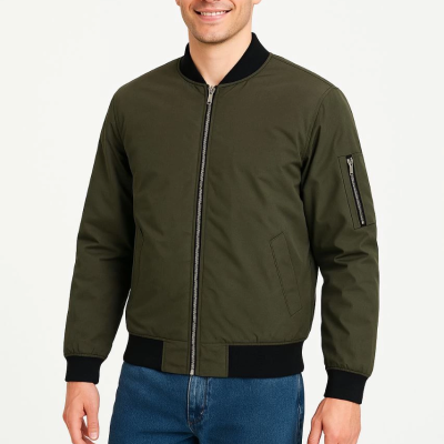 Bomber Mont Ceket - Haki -