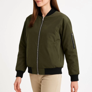 Bomber Mont Ceket - Haki -