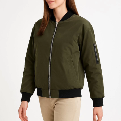 Bomber Mont Ceket - Haki -