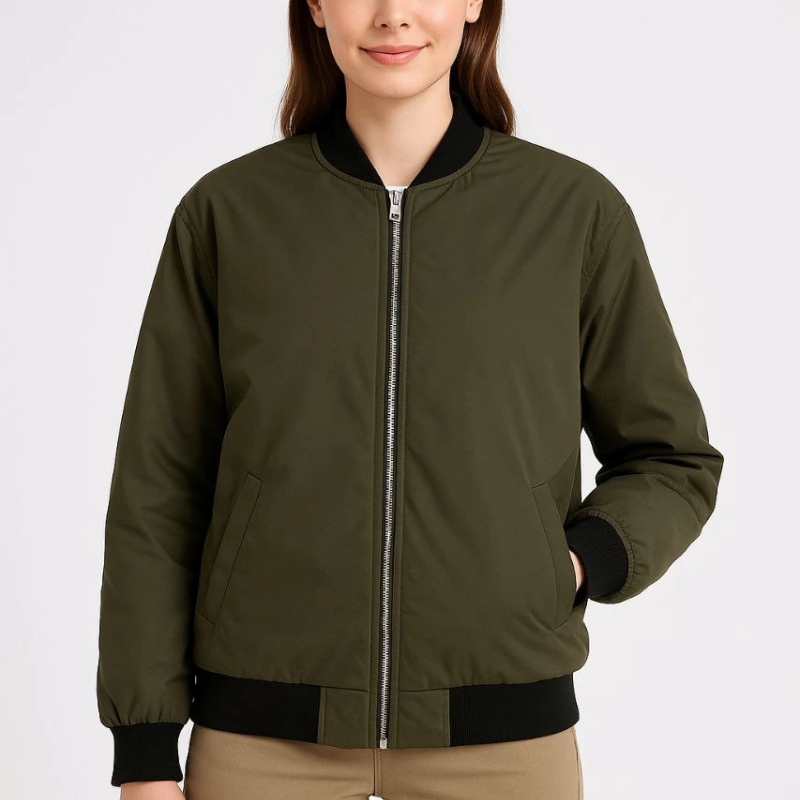 Bomber Mont Ceket - Haki -