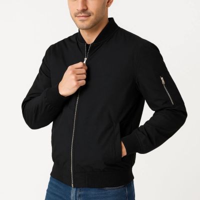 Bomber Mont Ceket - Siyah -