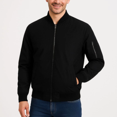 Bomber Mont Ceket - Siyah -