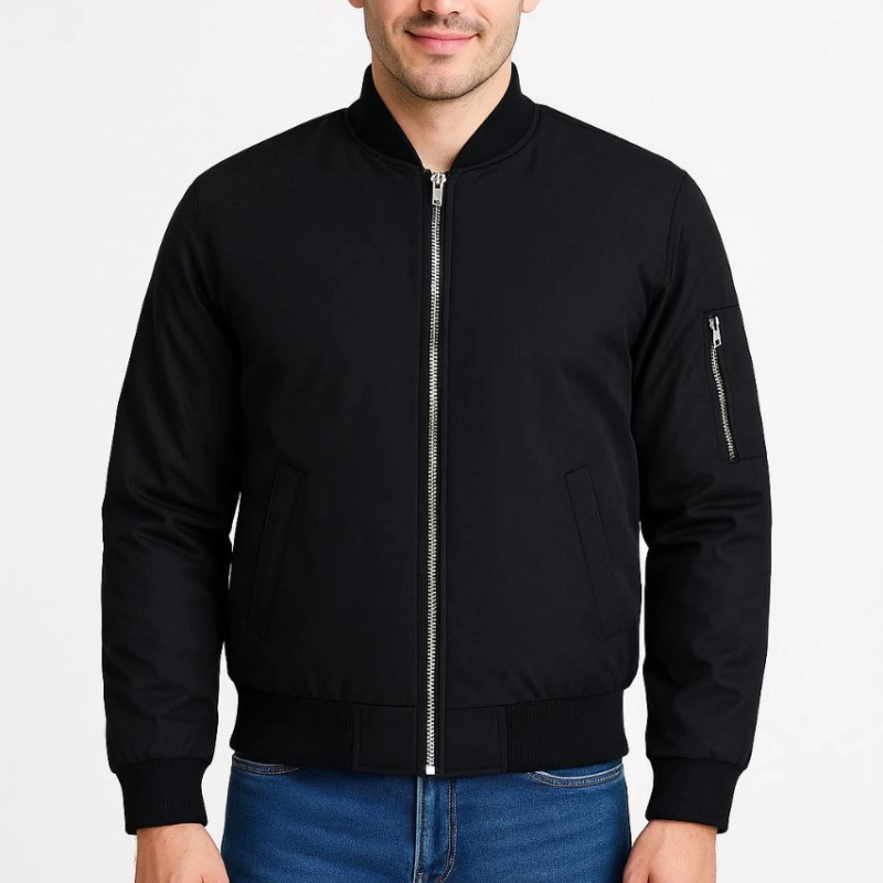 Bomber Mont Ceket - Siyah -