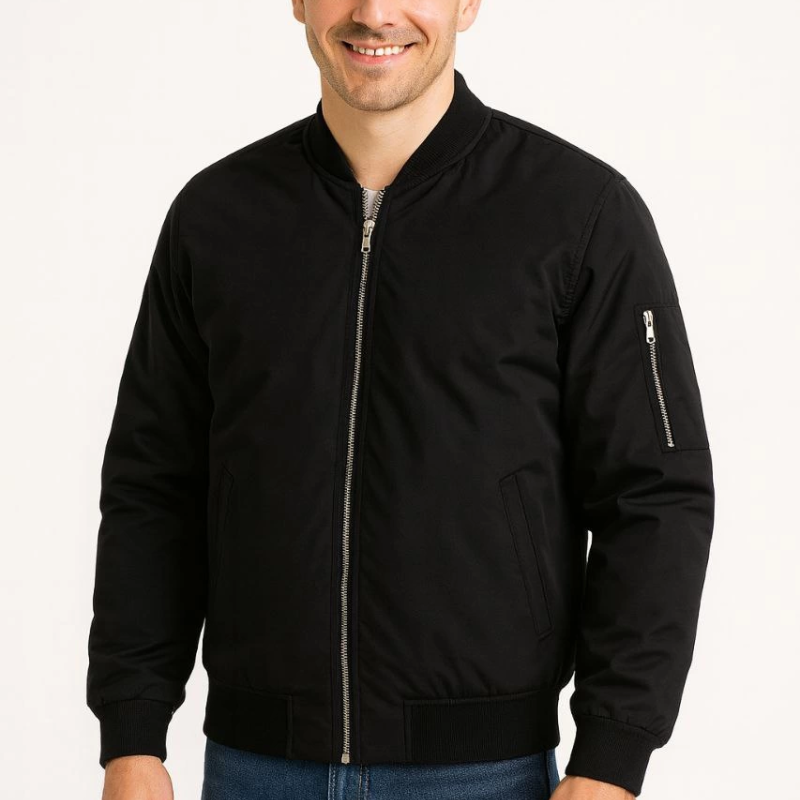 Bomber Mont Ceket - Siyah -