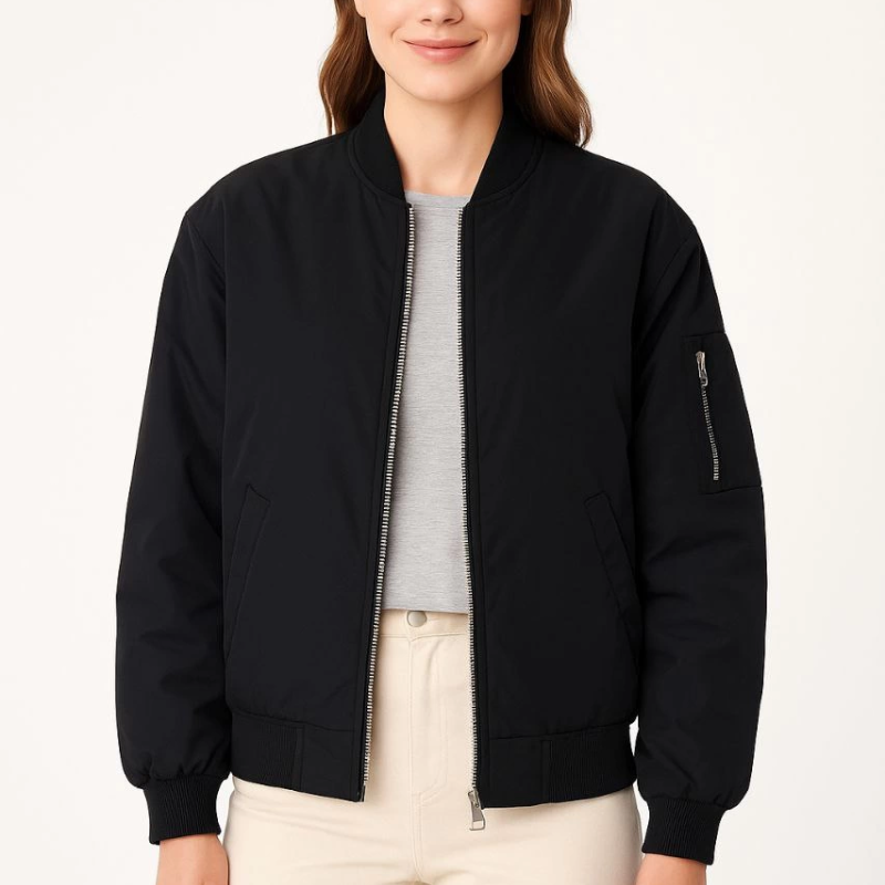 Bomber Mont Ceket Siyah -