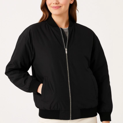 Bomber Mont Ceket Siyah -