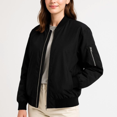 Bomber Mont Ceket Siyah -