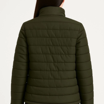 Bomber Mont Ceket – Su İtici Kumaş, Kapitone Astarlı, Fermuarlı, Kışlık - Haki -