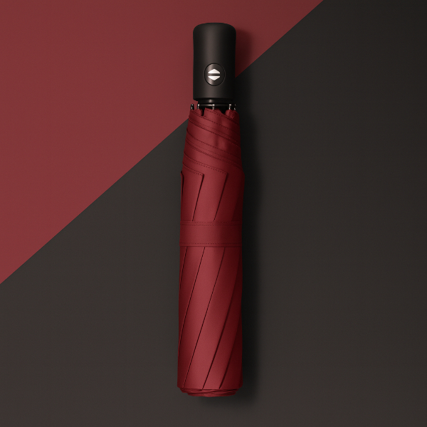 Bordo Kılıflı Otomatik Kompakt Şemsiye