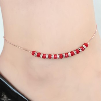 Bordo Miyuki Taşlı Hal Hal