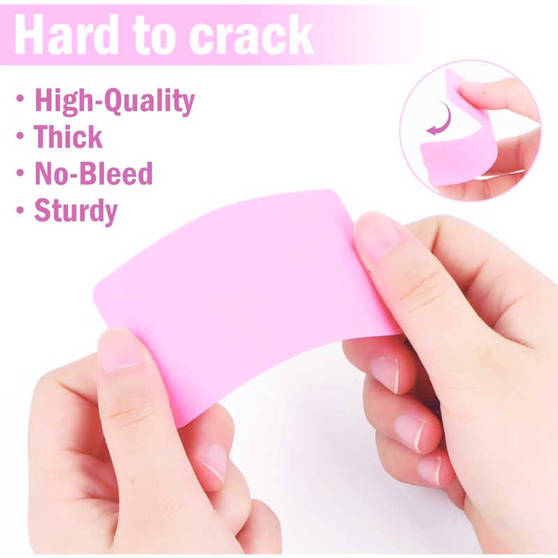 Boş Kelime Kartları 5x8 cm - 50 Adet Oval Kenarlı  >  Tabu & Not Kartları - Pembe