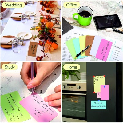 Boş Kelime Kartları 5x8 cm - 50 Adet Oval Kenarlı  >  Tabu & Not Kartları - Yeşil