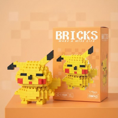 Bricks Pikachu Mini Lego Figürü 