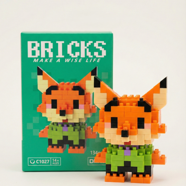 Bricks Zootropolis Nick Wilde Mini Lego Figürü