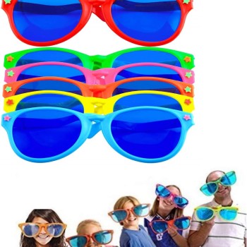 Büyük Parti Gözlüğü Rengarenk 6 Adet