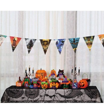 Cadılar Bayramı Halloween Flama Bayrak Banner Süs 8 li