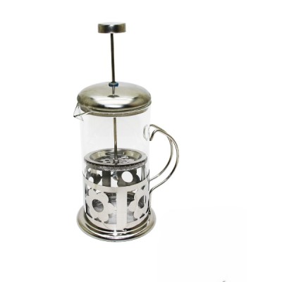 Çelik Kulplu Cam French Press - 350 ml 