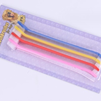 ÇIFT TARAFLI HAYVAN DIŞ FİRÇASI 4 LÜ SET