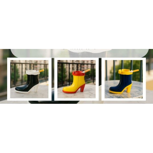 Çizme Tasarımlı Kokusuz Küllük 