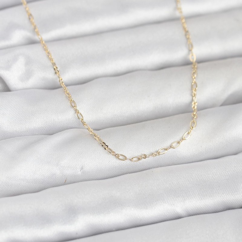 CM 14K Gold Renk 60 cm Zincirli Kadın Kolye