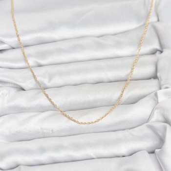 CM 14K Gold Renk Burgu Model 60 cm Kadın Kolye